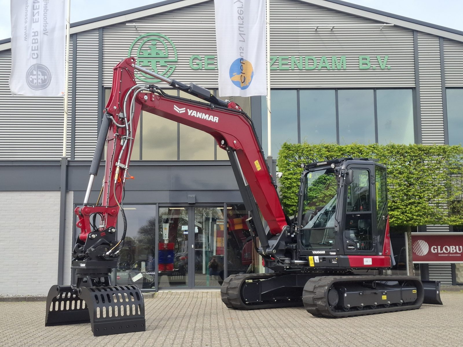 Yanmar SV86-7 Pro-Line met Zijtveld sorteergrijper afgeleverd aan een recyclingbedrijf